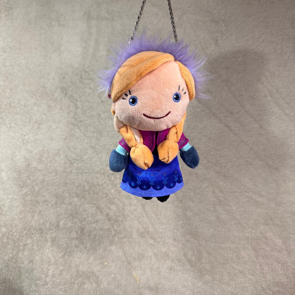 Disney Frozen Anna Plush Coin Purse Bag Chain Strap Small